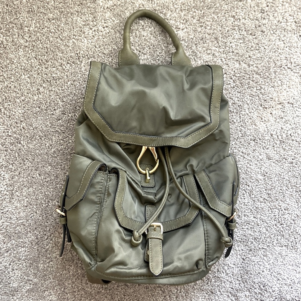 Madden Girl Olive Green Nylon Backpack